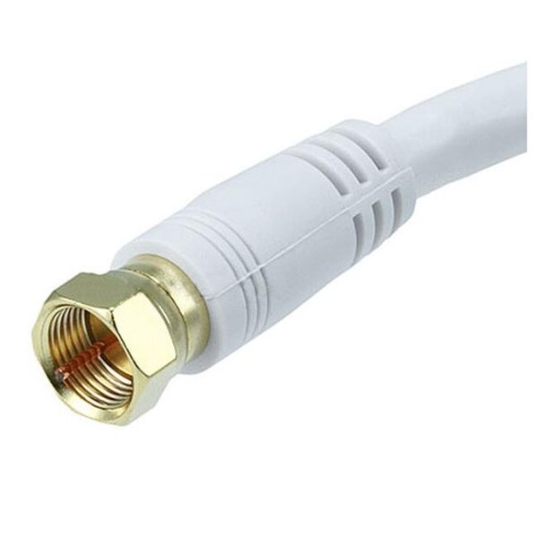 Cmple CMPLE 390-N RG6 F Type Coaxial 18AWG CL2 Rated 75Ohm Cable -75ft White 390-N - main